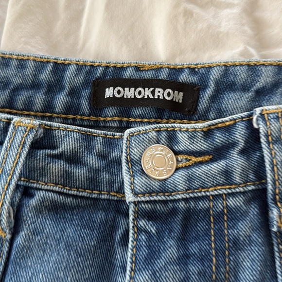 Great condition nice thick denim high rise baggy jeans - Picture 2 of 5